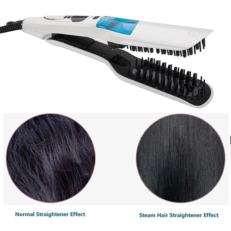 Description Picture 6 of itemPortable steam straightener for household use,negative ion comb electric ceramic perm clip LED display steam straightener