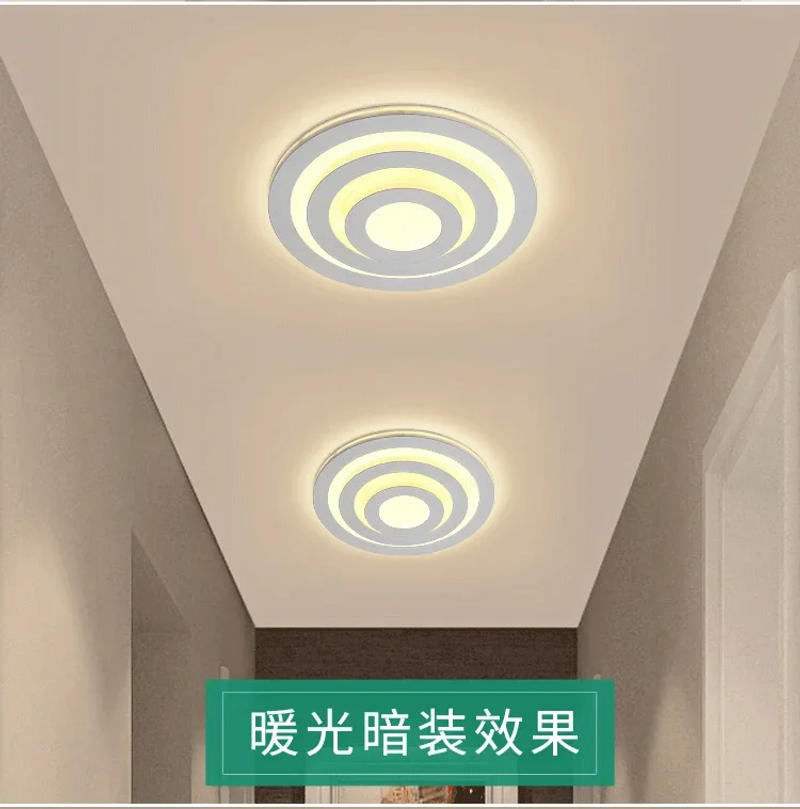 Description Picture 6 of item24W LED Aisle Ultra-thin Ceiling Light Living Room Minimalist Modern Acrylic Porch Light Personalized Creative Dreamy Light