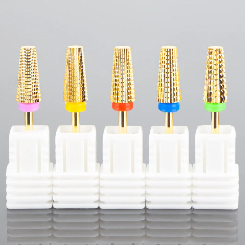 Description Picture 2 of item5 in 1 Carbide Tungsten Steel Nail Drill Bits For Remove Nail Polish Gel UV Gel Nail Drill Bit Milling Cutter Accessory