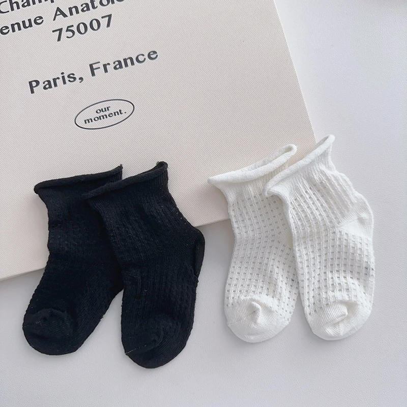 Description Picture 2 of itemSummer Children Mesh Socks Candy Color Kids Short Sock 0-4 Years Kindergarten Baby Cotton Socks Thin Breathable Toddler Footwear
