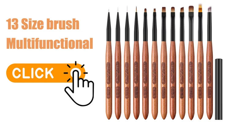 Description Picture 2 of itemNail Glue Phototherapy Pen UV Gel Brush Pen Acrylic Brush Professionnal Nail Art Brushes Painting Drawing Brush Manicure Tools