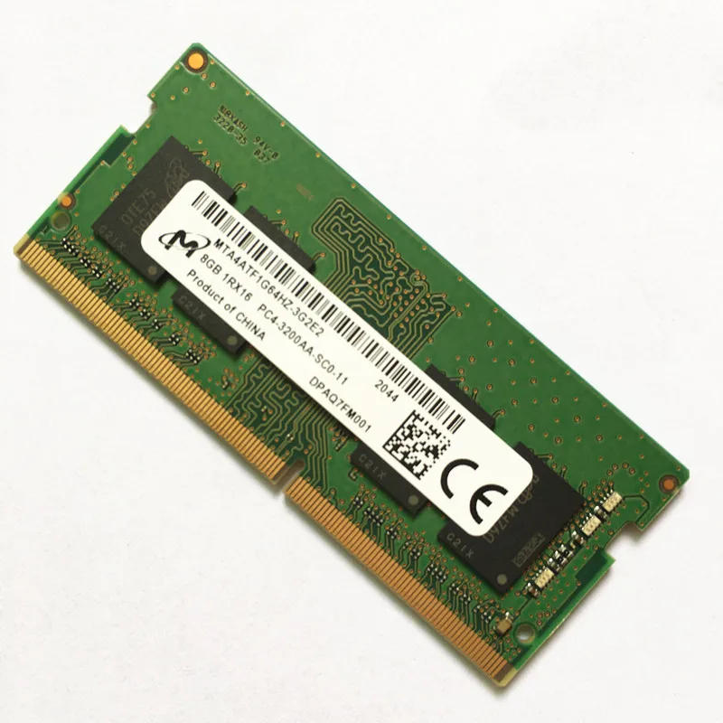 Description Picture 2 of itemMicron DDR4 8GB 3200 MTA4ATF1G64HZ-3G2E2 8GB 1RX16 PC4-3200AA-SC0-11 SODIMM 260PIN Laptop Memory DDR4 RAMs 1.2V 1pcs