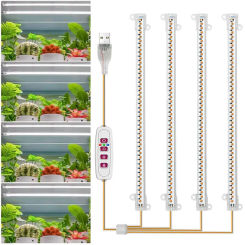 1/2/3/4 LED Grow Light Strips for Indoor Plants Red Blue Full Spectrum USB Phyto Lamp Timer Dimmable Seedlings Flower Lamp Bar