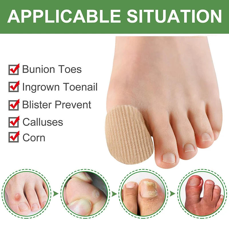 Description Picture 4 of itemFabric Toe Separator Finger Protector Applicator Corn Callus Remover Bunion Corrector Pedicure Tools Pain Relief Tube Foot Care