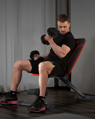 Description Picture 6 of itemWeight Bench for Full Body Workout, Foldable Workout Bench for Home Gym, Multi-Purpose Weight Bench with 3-Sec Foldin