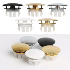 Faucet Round Sink Overflow Covers double layer Replacement Wash Basin Overflow Ring Plug Copper Trim Ring Cap Kitchen Bathroom