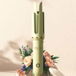 Automatic Hair Roller Quick Styling Tool Professional Anti-scald Ceramic Hair Curling Iron with Long Barrel Rotating for Women