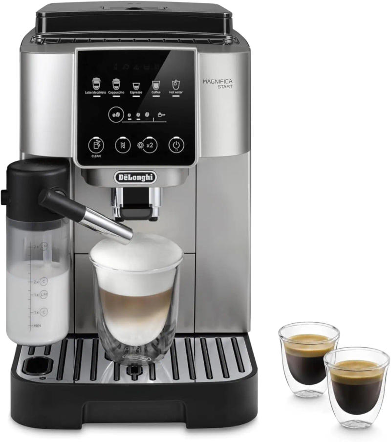 Description Picture 2 of itemDe'Longhi Magnifica Start Espresso & Coffee Machine with Automatic Milk Frother, One Touch Latte, Cappuccino, Built-in Grinder