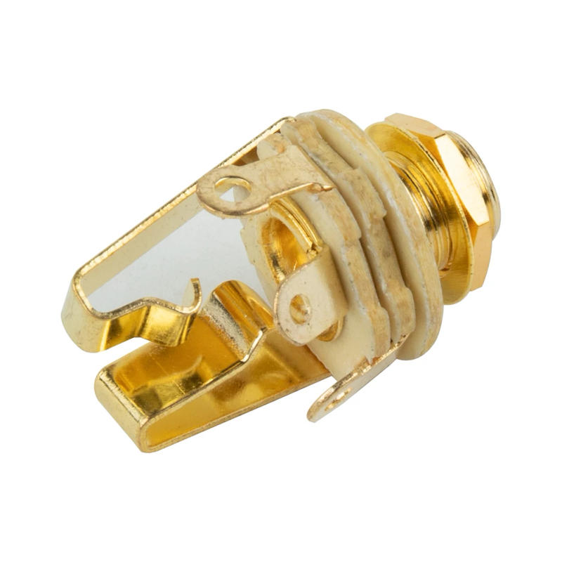 Description Picture 5 of item6.35mm Electric Guitar Jacks 3 Pole Stereo Panel Mount Plug Sockets Connector Guitar Jack For Active Pickups Guitar Bass Stereo