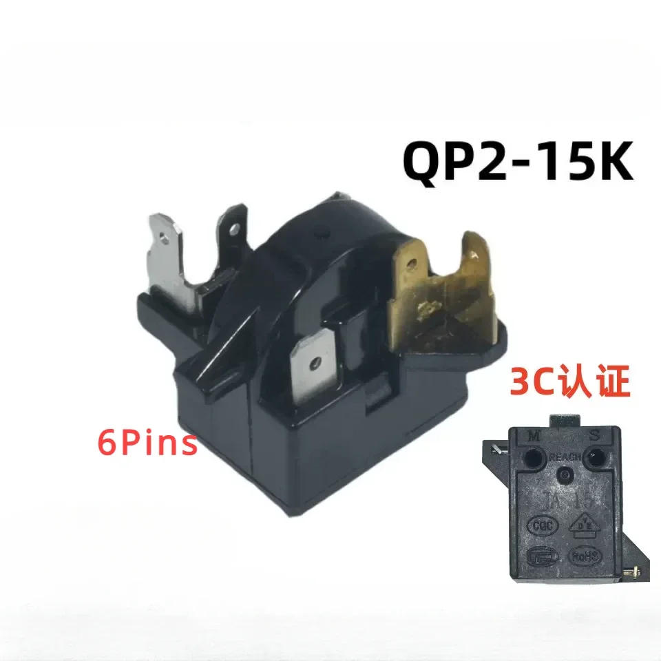 Description Picture 2 of item1PC QP2-15K PTC Accessories for Homa Refrigerator Freezer Cooler Compressor Starter 6Pins