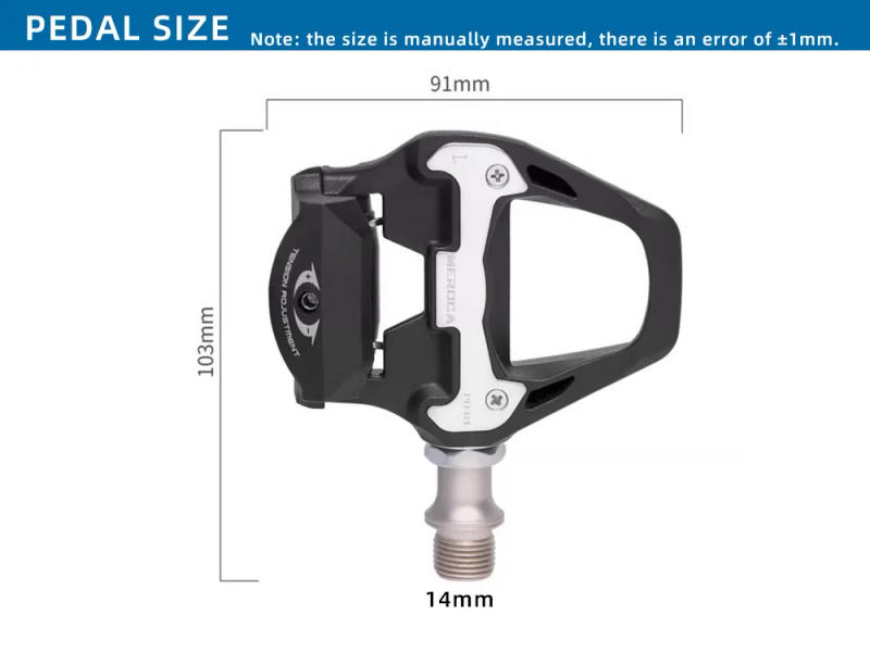 Description Picture 3 of itemMEROCA Bike Lock Pedal Bicycle Self-Locking Pedal With Sealed Bearings Lock Piece For SPD System Road Bike Ultra-Light Pedal