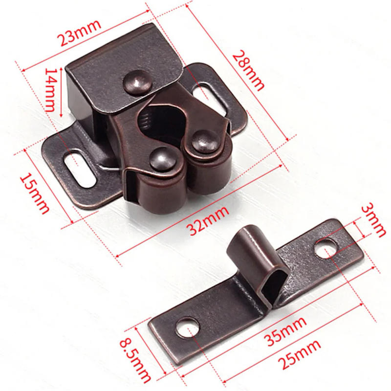 Description Picture 6 of item2PCS Magnet Catches Cabinet Door Stop Closer Stopper Damper Buffers For Wardrobe Furniture Hardware Door Suction Spring Buckle
