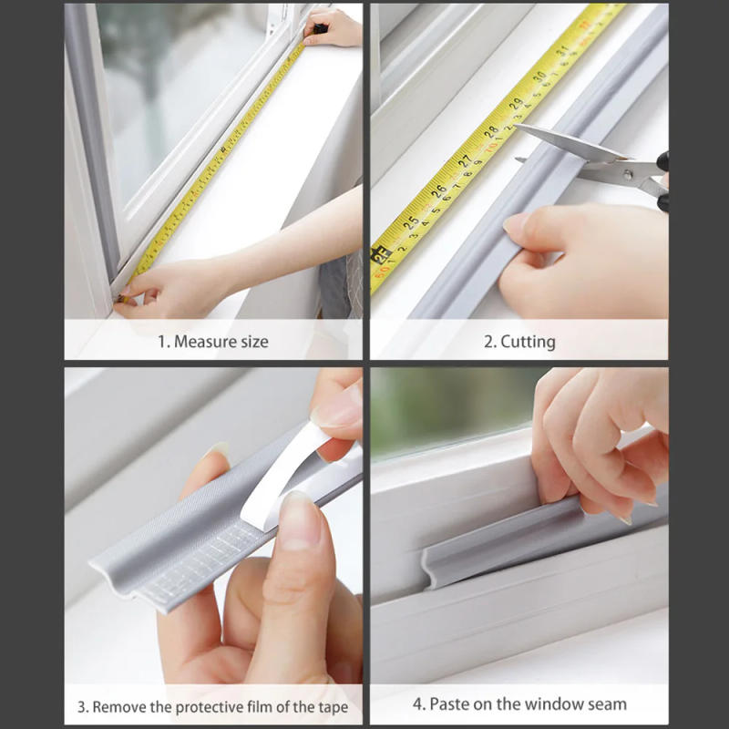 Description Picture 6 of itemWearable Dustproof Seal Door For Sliding Window Bottom Self Adhesive Tape Sealer Dust Stopper Window Sealing Strip