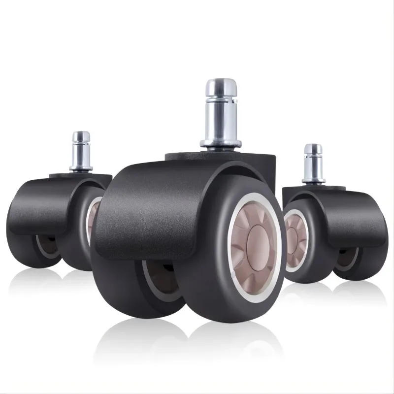 Description Picture 3 of item5PCS Universal wheel 2" Rubber Soft Wheel Office Chair Caster Replacement Mute Casters Furniture Hardware Universal Mute Wheel