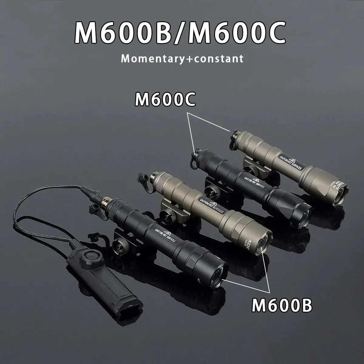 Description Picture 4 of itemTactical SF M600 M300 Airsoft Powerful Flashlight Dual Switch AR15 Rifle 20mm Rail Hunting Weapon LED Gun Lamp Scout Lights
