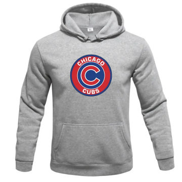 'Chicago CUBS' Men's Autumn Winter Fleece Hoodie Casual Sports Outdoor Fitness Slim Hoodie Men's Fashion Hot Sale Letter Print