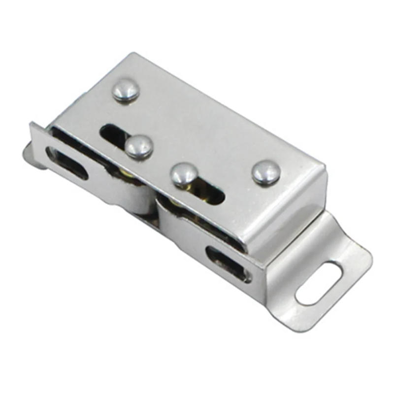 Description Picture 6 of item1 PC Double Roller Catch Zinc Alloy Magnetic Cabinet Catch Hardware Heavy Duty Latch For Cabinet Closet Doors Furniture Fittings