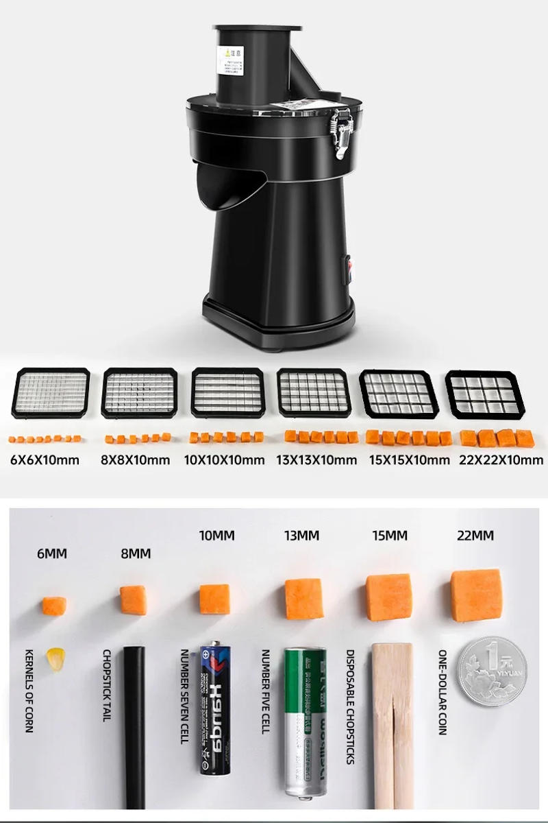 Description Picture 5 of itemCommercial Electric Vegetable Fragmentation Machine, Carrot Diced Machine Potato Shredder