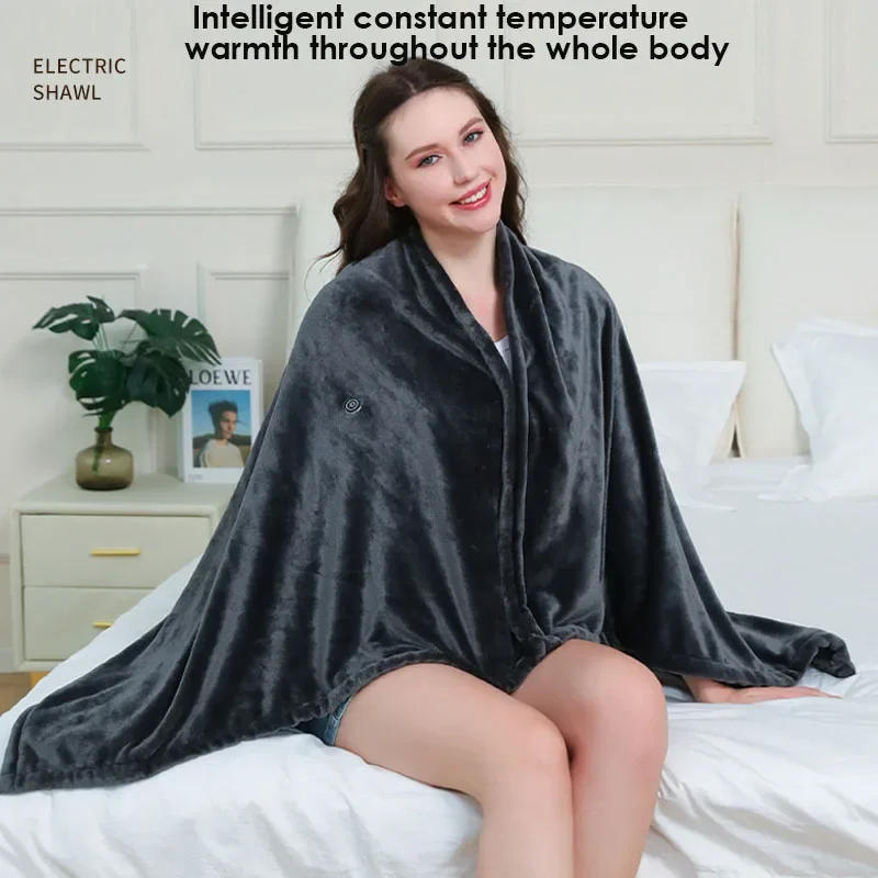 Description Picture 6 of item150x80cm Washable USB Electric Blanket Smart Thermostat Flannel Lambskin Nap Heating Pad Household Office Warm Body Blanket