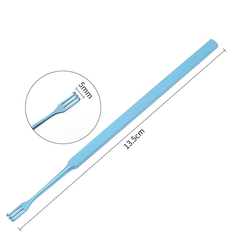 Description Picture 6 of itemEyelid Retractor Lacrimal Sac Retractor Rake Double Head Double Claws Beauty Plastic Surgery Double Eyelid