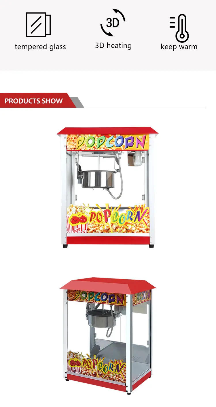 Description Picture 3 of itemCompetitive Price Portable Commercial Electric Automatic Stainless Steel Popcorn Maker Machine