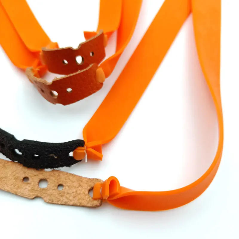 Description Picture 6 of itemOrange Flat 1.2 Thick Accessories Rubber Band Set Outdoor Strip Elastic Rubber Band Hunter Slingshot Catapult Hunting Rubber