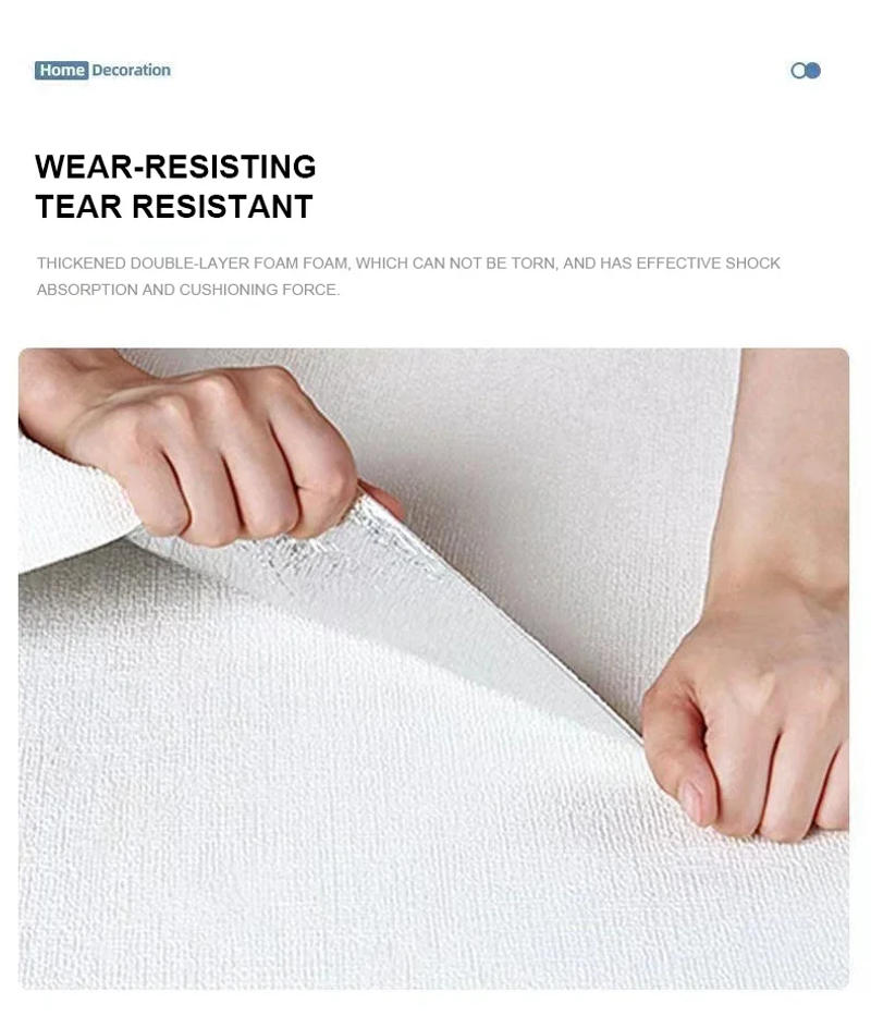 Description Picture 6 of item3D Wall Sticker Wallpaper Self-Adhesive Waterproof Wall Covering Panel for Living Room Bedroom Bathroom Home Decoration