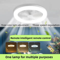 Fan light, fan pendant integrated light, remote control kitchen energy-saving room LED, household bedroom ceiling light