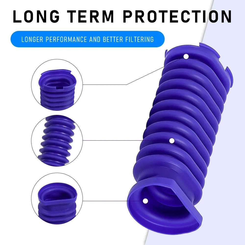 Description Picture 4 of itemFor Dyson V8 slim / V10 slim / V12 slim / SV18 / SV20 / SV10K Vacuum Cleaner Laser Soft Velvet Head Blue Hose Parts Replacement