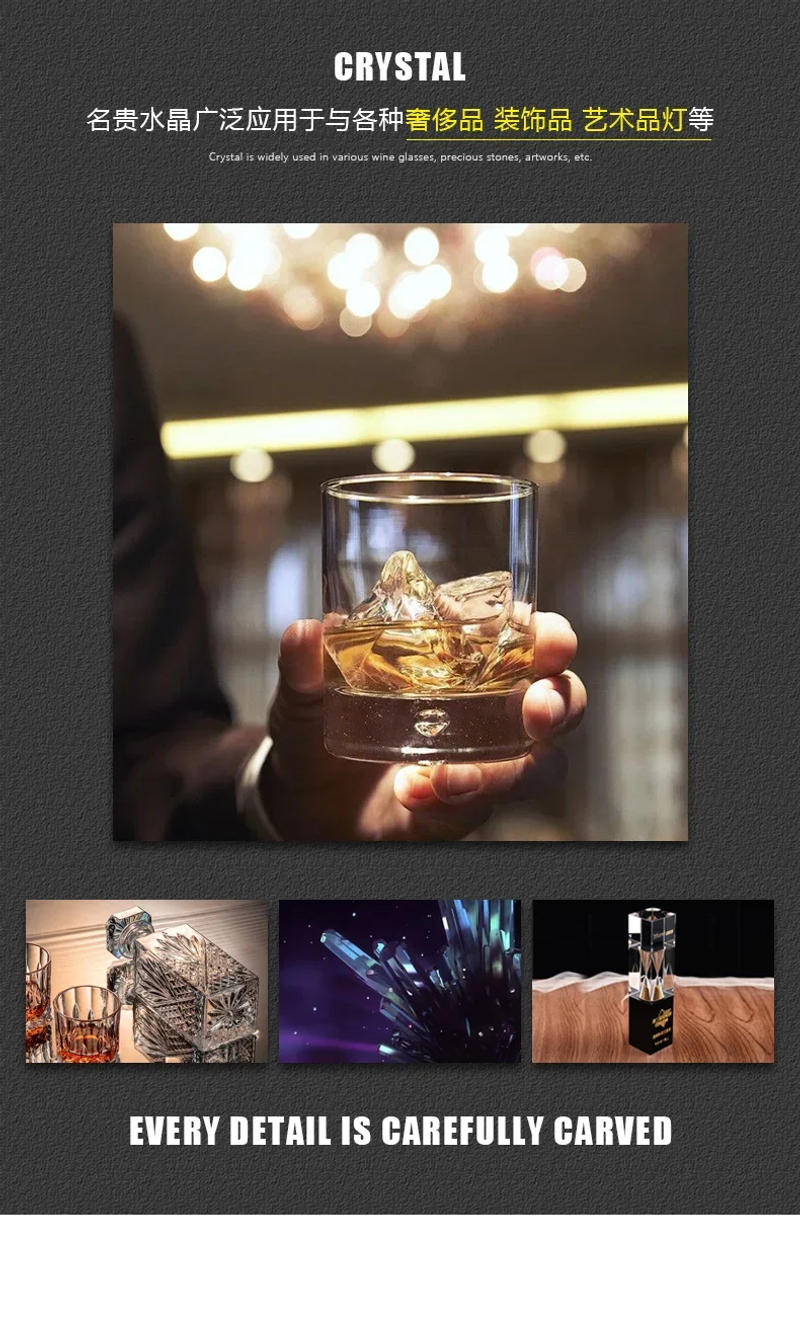 Description Picture 4 of itemLight luxury long strip restaurant crystal chandelier designer modern personality minimalist art dining room led one word lamps