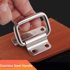 Stainless Steel Handle Cabinet Drawer Handle Furniture Accessories Silver Simple Door Handle Folding Household Wooden Box Handle