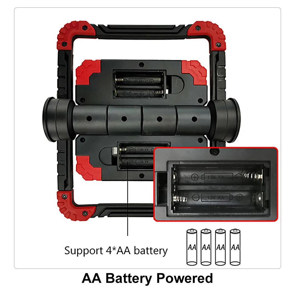 Description Picture 6 of itemPortable Camping Lamp Outdoor Spotlight Waterproof Flashlight Emergency Rechargeable Foldable Lanterna Fishing Repair Work Light