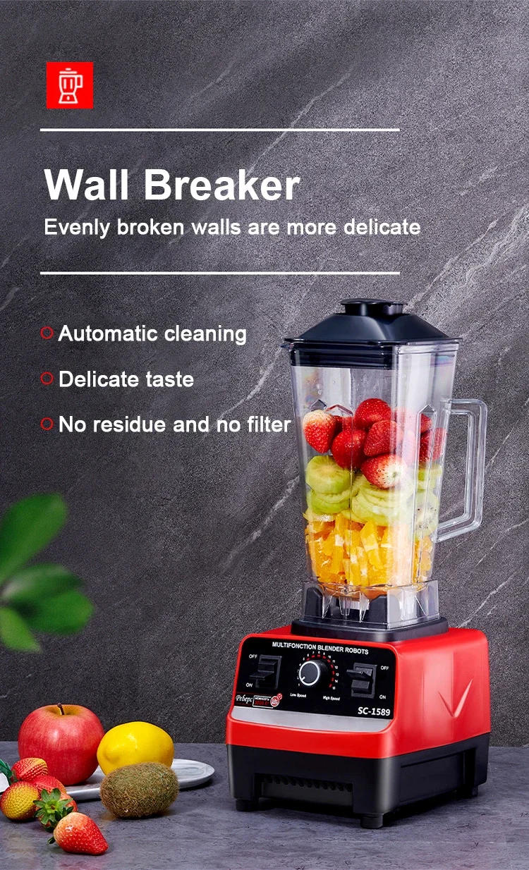 Description Picture 2 of item2000W Heavy Duty Commercial Blender Fruit Mixer Juicer Food Processor Ice Smoothies Blender High Power Juice maker Crusher 220V