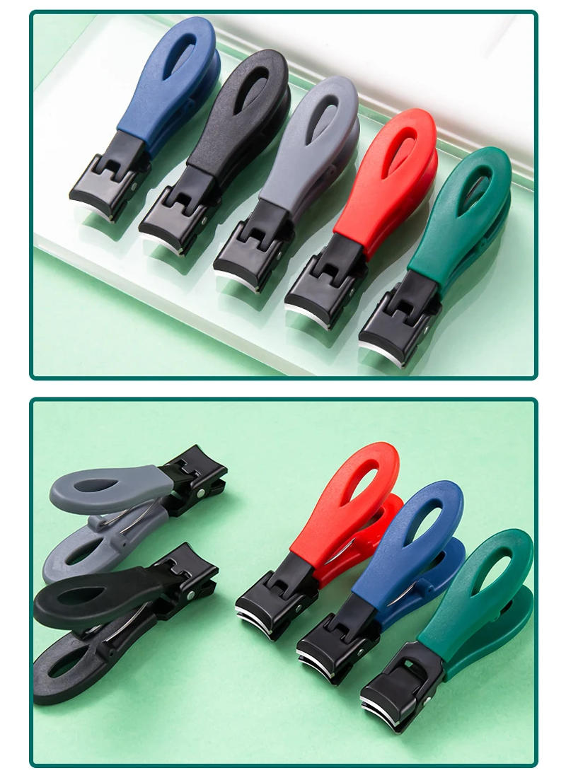 Description Picture 4 of itemPortable Ultra Sharp Nail Clippers Stainless Steel Wide Jaw Opening Anti Splash Toe Fingernail Trimmers For Woman Man