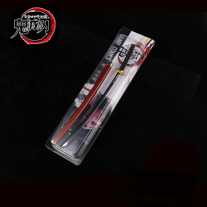 Description Picture 3 of itemDemon Slayer Real Katana Swords 25cm Anime Demon Slayer Cosplay  Props Weapon Cosplay Props Battle Read Edge Bedroom Decor