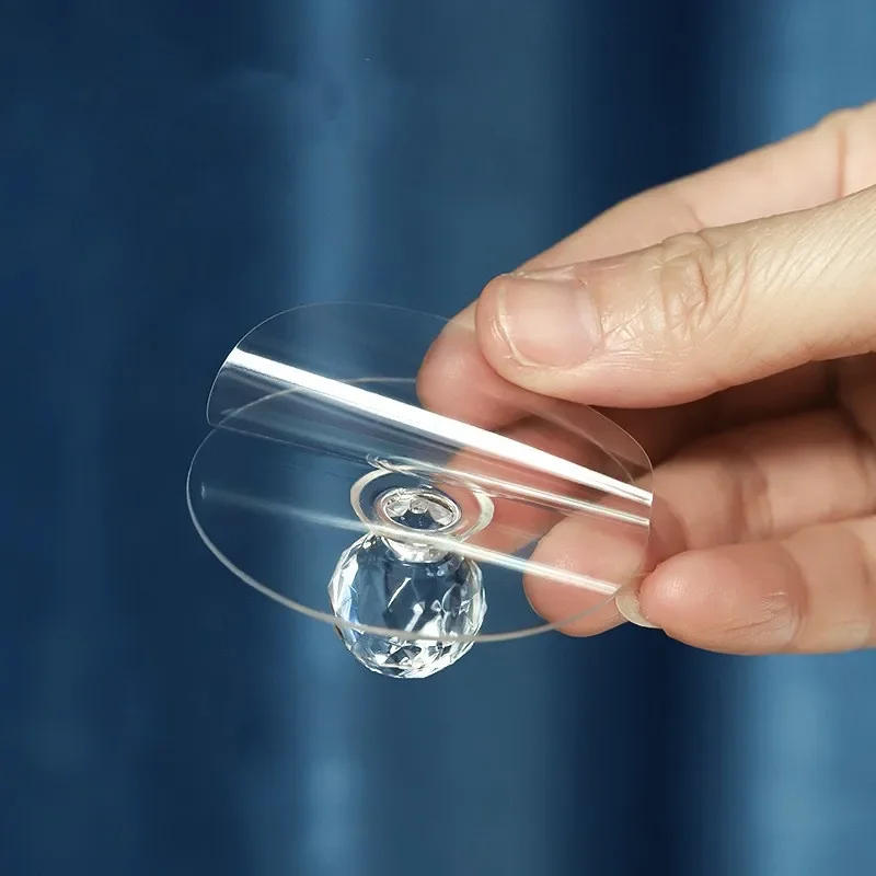 Description Picture 4 of item2Pcs Punch-free Drawer Knobs Self-Adhesive Kitchen Cabinet Handle and Hooks Cupboard Dresser Window Door Push Pull