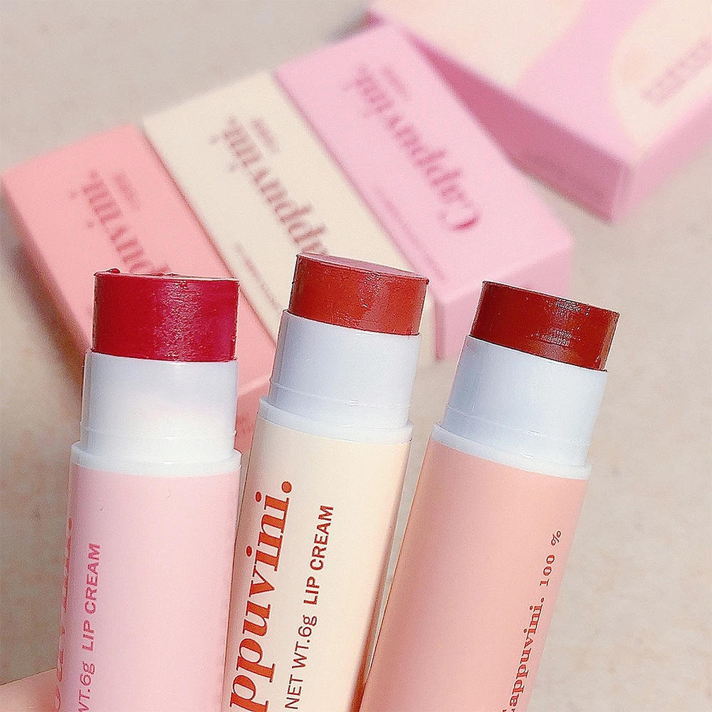 Description Picture 4 of itemMoisturizing Colored Lipstick Set 1/3PCS Long Lasting Red Lip Balm Waterproof Jelly Solid Lip Gloss Lips Makeup Korean Cosmetics