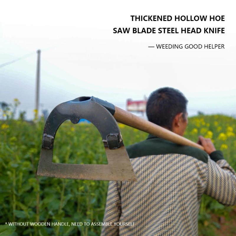 Description Picture 4 of itemWeed Hoe Garden Weeding Puller Tools Steel Hollow Hoe Yard Weeding Rake Gardening Tools for Weed Removal Manual Grass Weeder