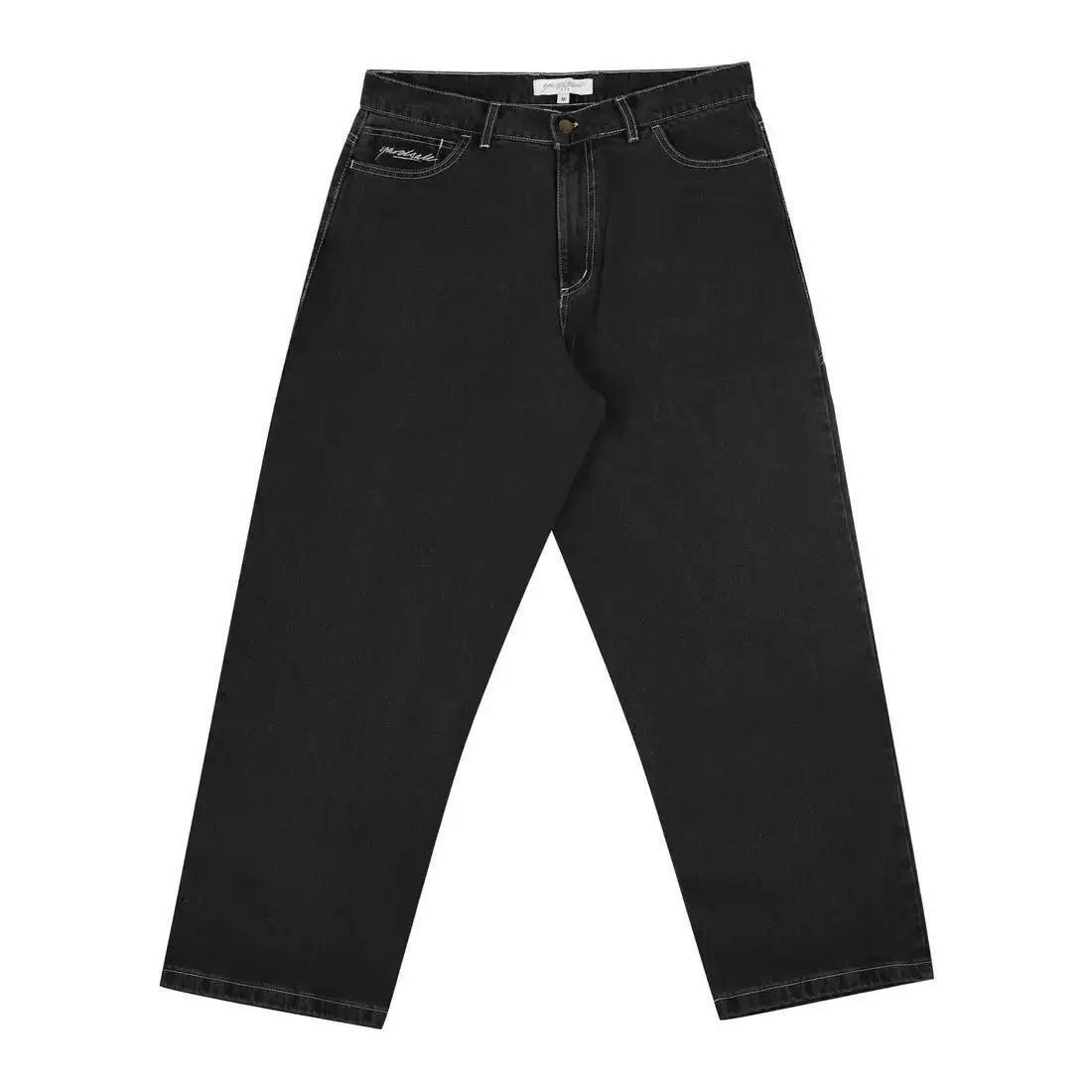 Description Picture 3 of itemY2k American street skateboard letter jeans hip-hop new trend men and women loose washed fashion mid-waist retro wide-leg pants
