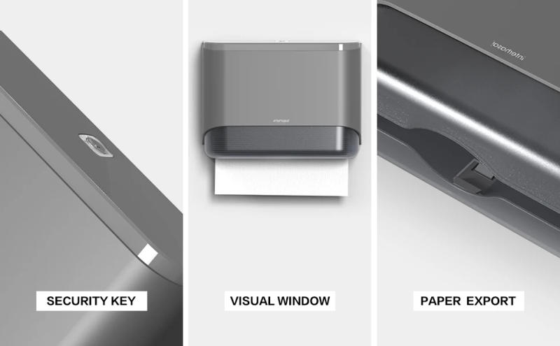 Description Picture 5 of iteminterhasa! Paper Towel Dispenser Wall Tissue Dispenser Paper Towel Holder Punch Free Towel Dispenser for Bathroom Toilet