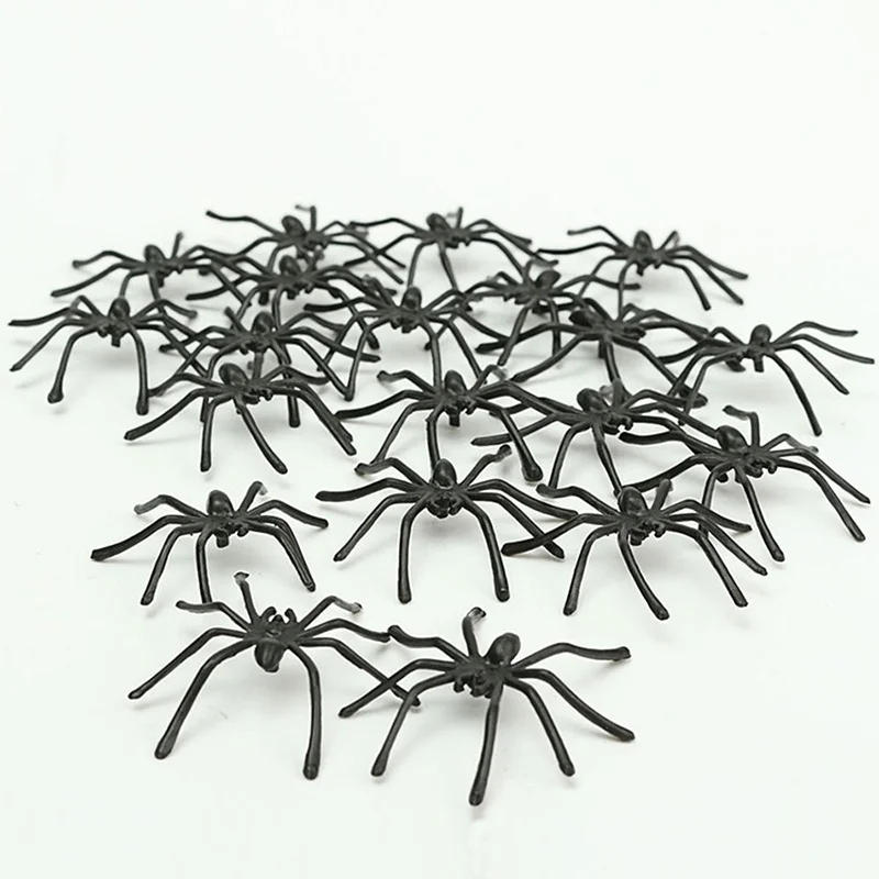 Description Picture 6 of itemNew 10Pcs Party DIY Home Decoration Halloween Luminous Rubber Fakes Spider Plastic Figure Prank Toy Funny Festive Supplies