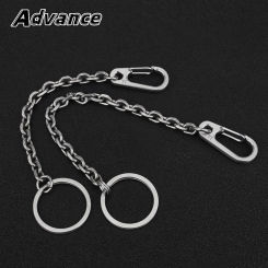 Short Chain Titanium Key Belt Buckle Titanium Alloy Key Waist Ring Outdoor Tool EDC