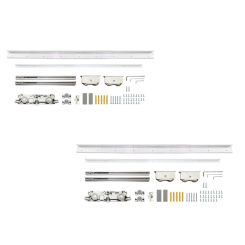 Sliding Door Hardware Track Set Sliding Door Hanger Track with Screws Smooth and Quiet Roller Accessories for Corridor Doors