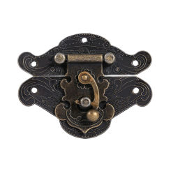 Antique Retro Vintage Decorative Latch Hasp Pad Chest Lock Plate For Wooden Jewelry Box