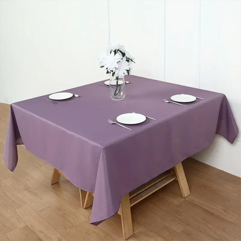 Description Picture 6 of item2024  Table cloth polyester tablecloth round table cloth circular solid