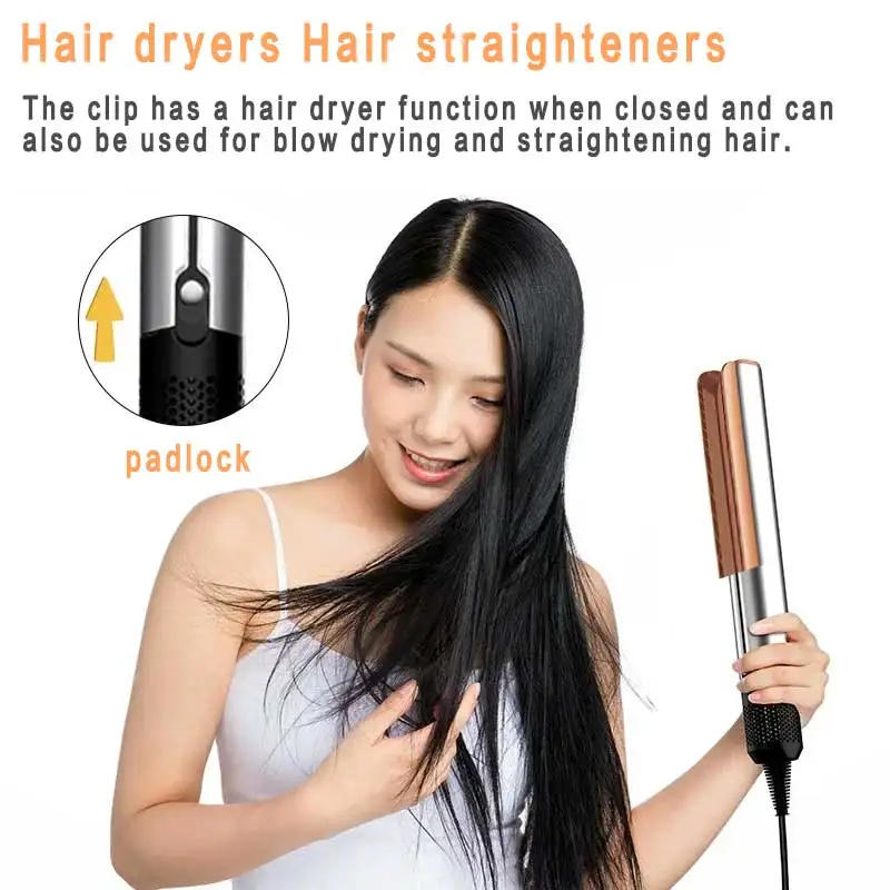 Description Picture 3 of itemProfessional 2-in-1 Hair Dryer and Straightener Negative Ion Iron Long Lasting Styling Tool Wet and Dry Straightener