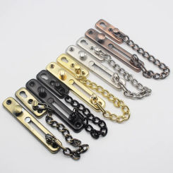 Door Chain with Lock Door Lock Bolt Chain Kids Safety Security Home Latch Buckle Guard Lock Anti-Theft Hotel Hardware Accessorie