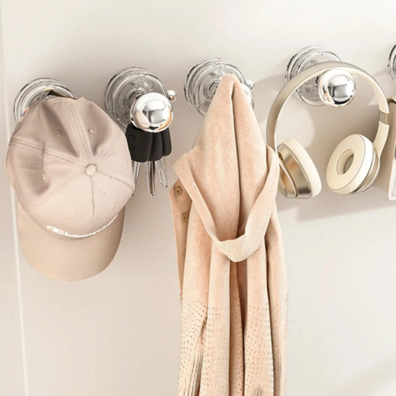 Description Picture 4 of itemNew PET Suction Cup Handle Circular Multifunctional Suction Cup Handrail Furniture Hardware Cabinet Knobs Cupboard