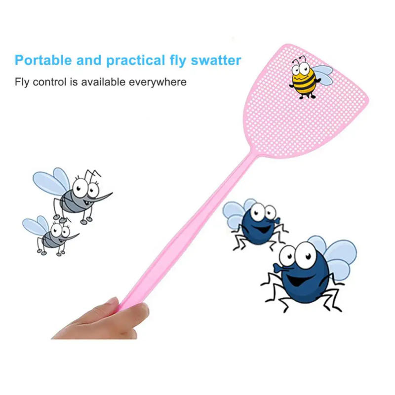 Description Picture 6 of item1~3PCS Plastic Fly Swatter Beat Insect Flies Pat Anti-mosquito Shoot Fly Pest Control Mosquito Tool Home Kitchen Accessories