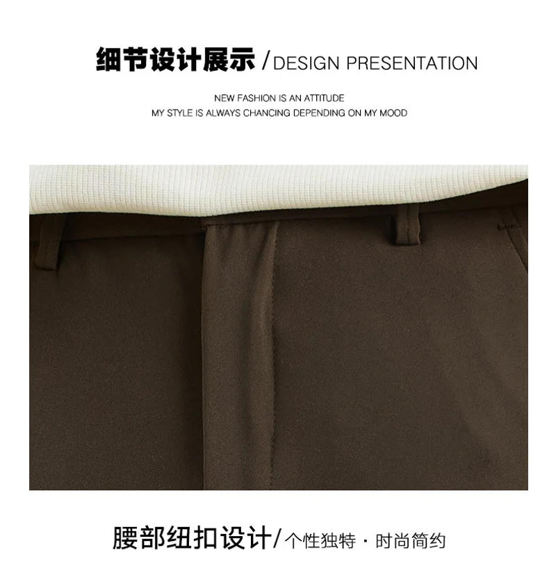 Description Picture 5 of itemSpring men's ice silk thin wide leg casual pants feel silky smooth high quality loose all casual straight leg trousers size 3XL